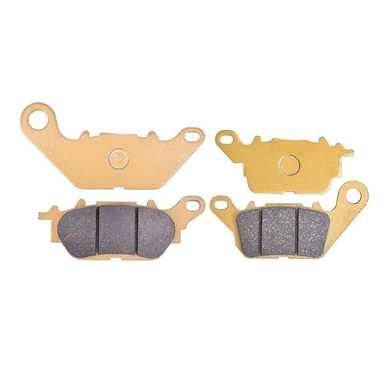 Metallbremsbeläge Motorrad Vorne Und Hinten Bremsbeläge Set Für N-MAX 155 NMAX GPD 150-A 2015-2021 Für GPD150 N-Max 150 2015-2017(Color Front and Rear) von OLMAFD