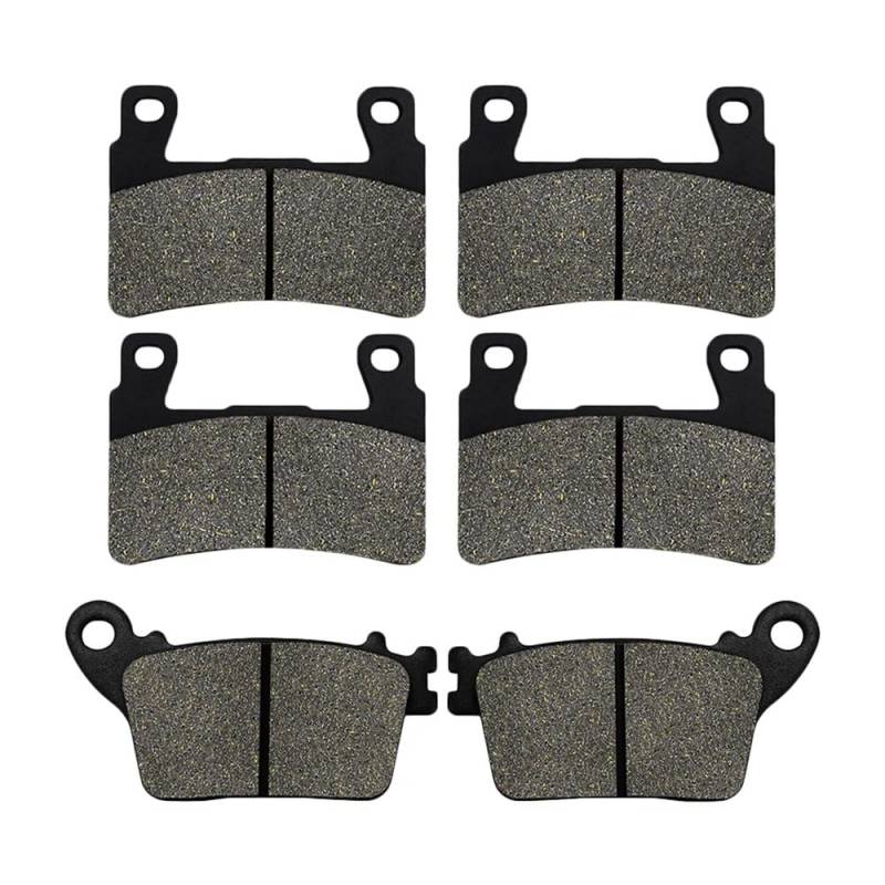 Metallbremsbeläge Motorradzubehör Vorne Oder Hinten Bremsbeläge Für ZX6R ZX636 Für Ni&nja 636 ZX 6R KRT Edition 2013-2022(Color Front and Rear) von OLMAFD