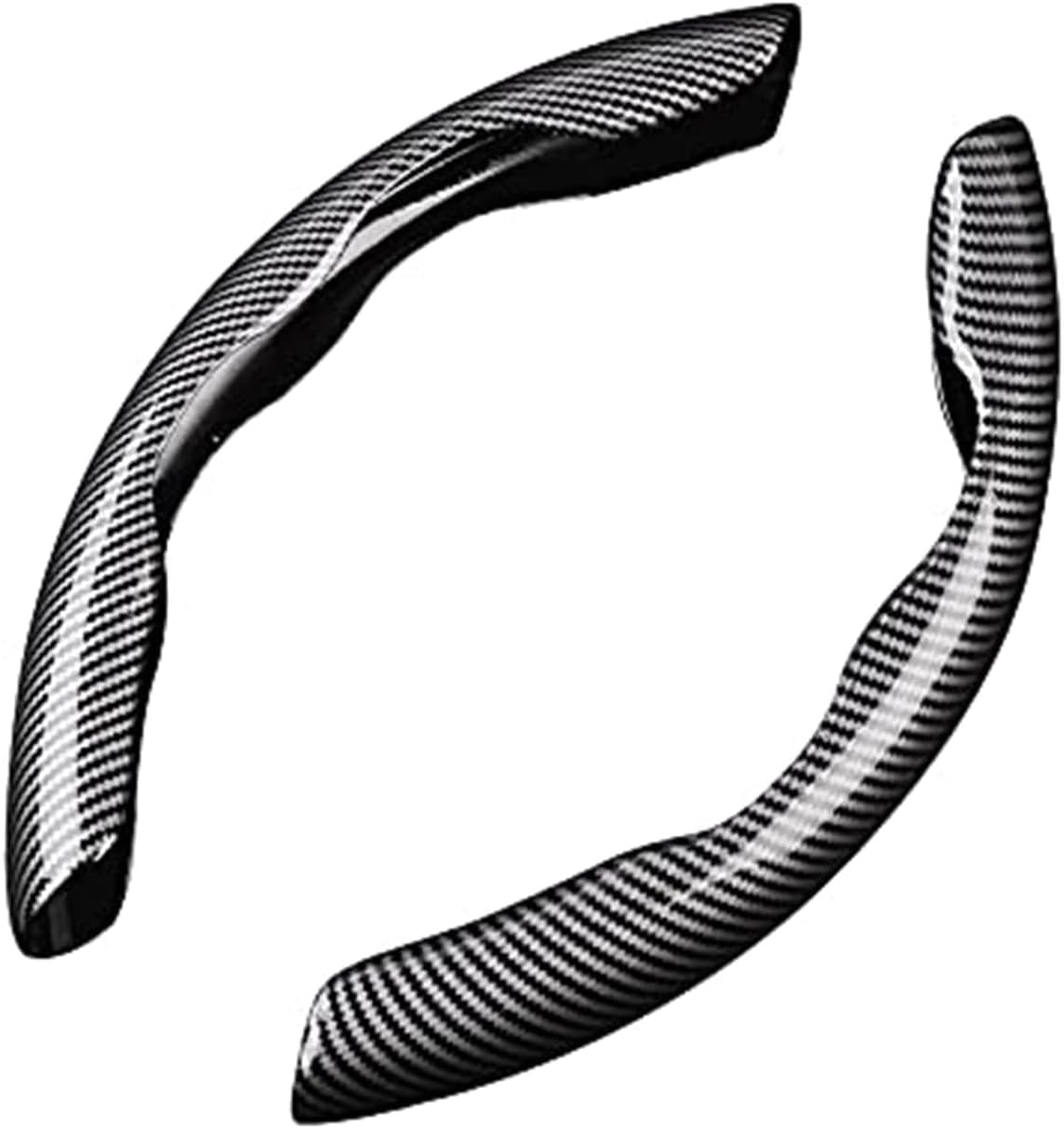 2 Stück Auto Lenkradbezug für BMW X3 E83 F25 F97 G01 20i 20d 30i 30d 30e M40i M40d, Kohlefaser Segmentierter Lenkrad Wrap Anti-Rutsch Lenkradhülle Innenraum Zubehör,A/Black 2 Stück Auto Lenkradbezug für BMW X3 E83 F25 F97 G01 20i 20d 30i 30d 30e M40i M40d, Kohlefaser Segmentierter Lenkrad Wrap Anti-Rutsch Lenkradhülle Innenraum Zubehör,A/Black von OLOI