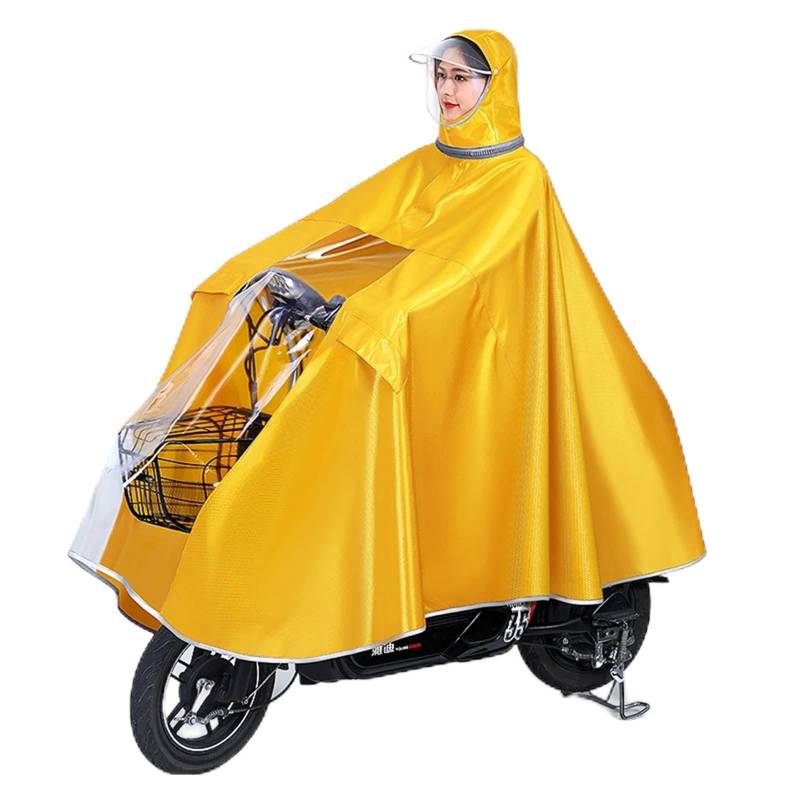 OLSDXAWQ， Fahrrad-Regenmantel, Regen mit Kapuze for Fahrrad, E-Bike, Roller(Unique Colour,M) von OLSDXAWQ