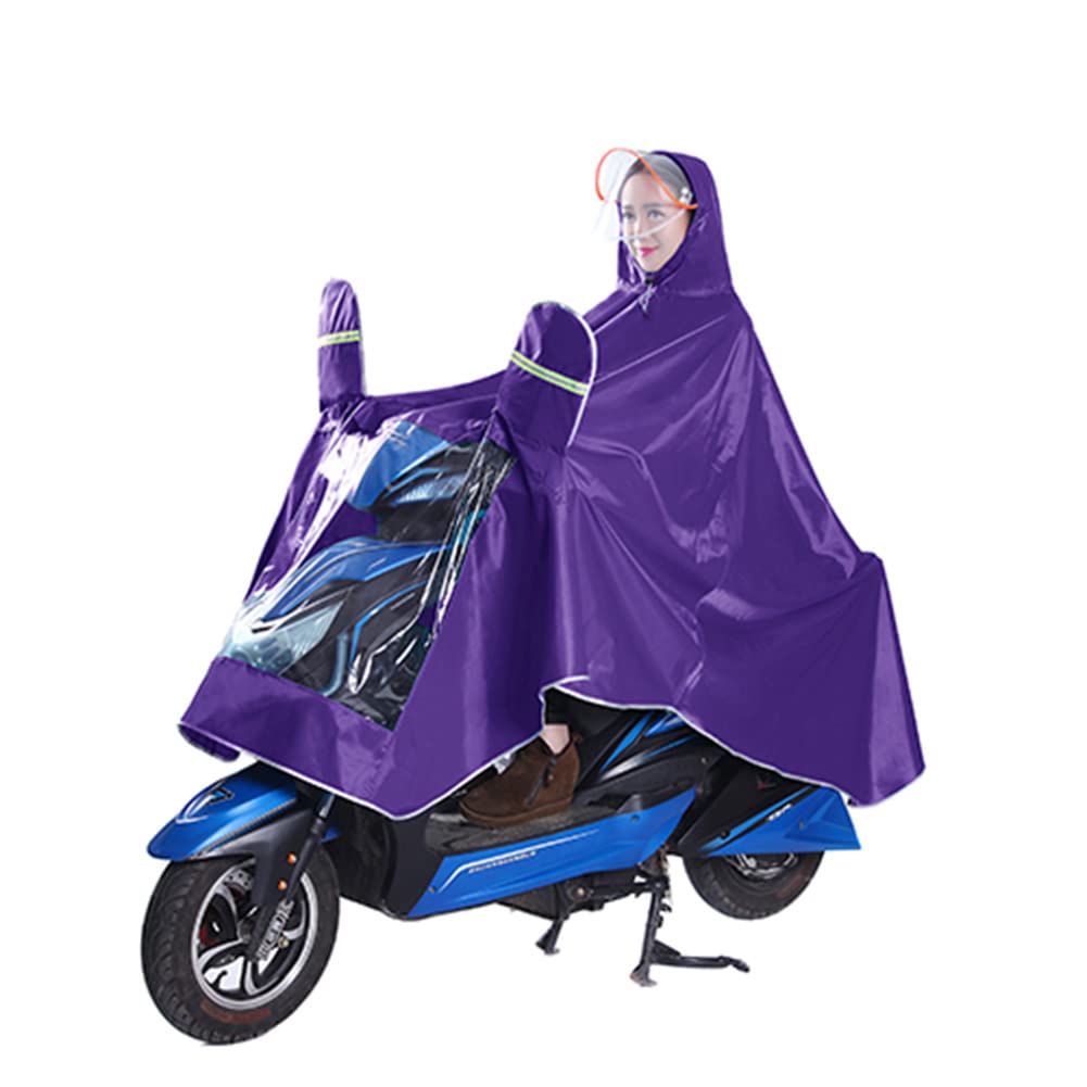 OLSDXAWQ， Regenmantel Multifunctoutdoors Fahrrad/Ebike/Motorrad/Roller Regenponcho Hoodie Regenmantel Cape(Purple) von OLSDXAWQ