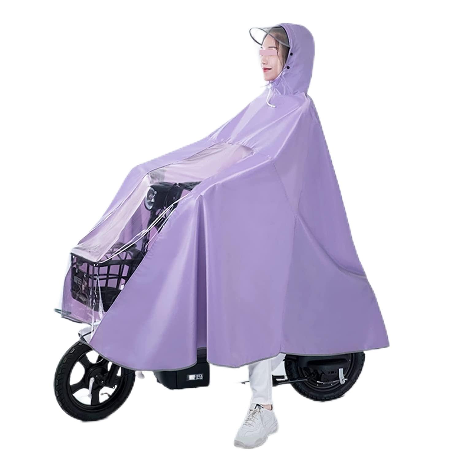 OLSDXAWQ， Regenponcho Radfahren Cape Regenmantel Jacke Capes Radfahren Regenponcho(Purple) von OLSDXAWQ