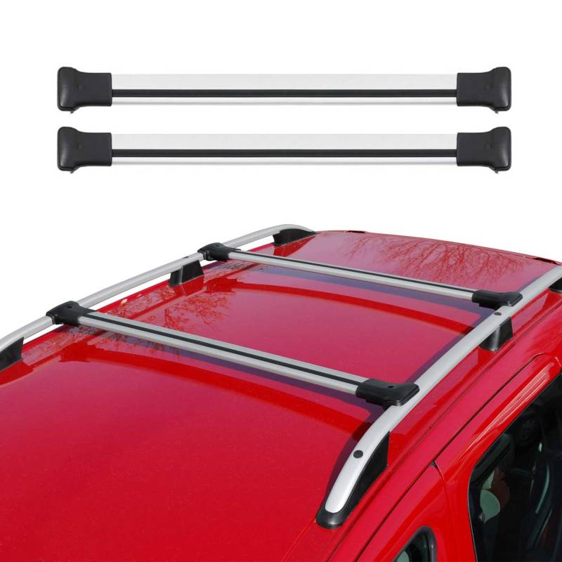 Dachträger Gepäckträger für Ford Ranger 2012-2025 Relingträger Alu Silber 2X von OMAC