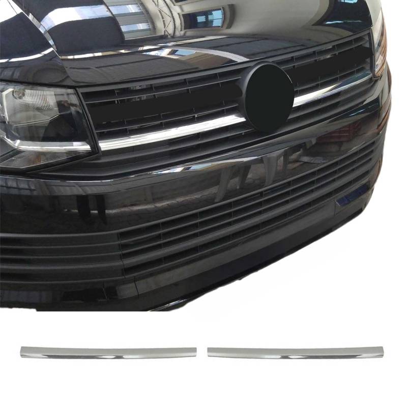 OMAC Kühlergrill Leisten kompatibel mit VW Transporter T6 Caravelle 2015-2019 Highline Chrom 2x von OMAC