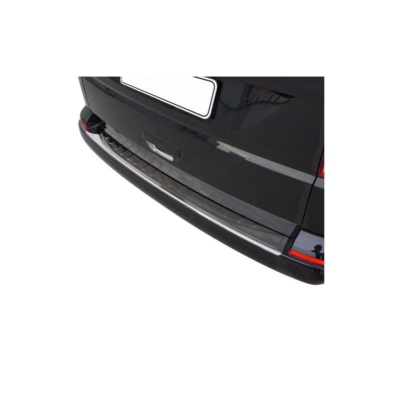 Ladekantenschutz Stoßstangenschutz kompatibel mit VW T6 T6.1 2015-24 Einzeltür Chrom Dunkel von OMAC