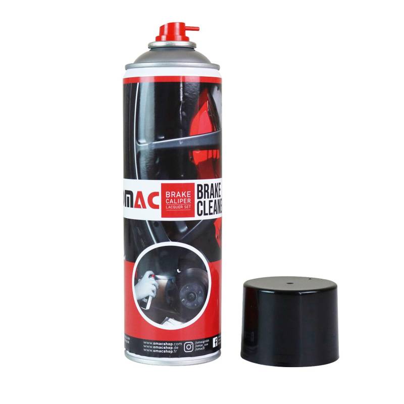 OMAC Bremsenreiniger 500 ml Bremsenpflege Bremssattel-Reiniger-Spray Teilereiniger Spraydose | Einfache & Schnelle Reinigung Hochaktiver Spezialreiniger Montagereiniger 1 Stück von OMAC