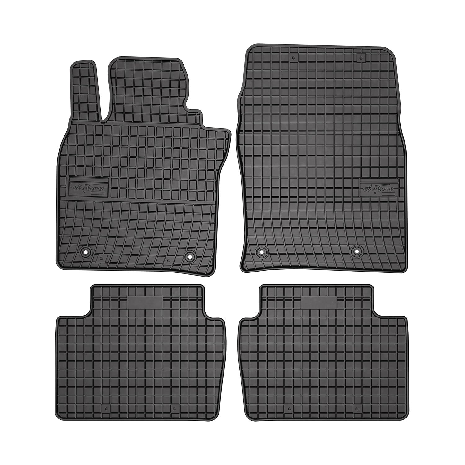 OMAC Gummi Fußmatten kompatibel mit Mazda CX-30 DM 2019-2024 Automatten Gummi Schwarz 4tlg von OMAC