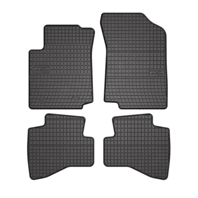 Fußmatten Automatten kompatibel mit Toyota Aygo II 2014-2022 OMAC 3D Schwarz Gummi 4X von OMAC