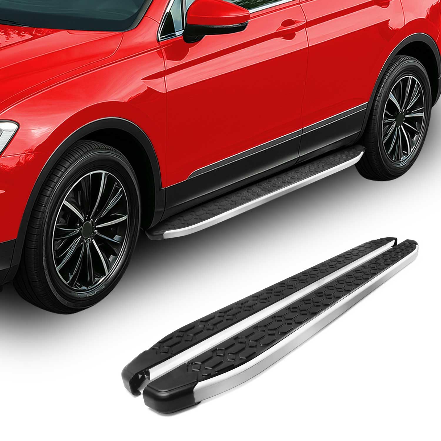 Alu Trittbretter Seitenschweller für VW Amarok DoubleCab 2010-2022 Schwarz Grau Alu Trittbretter Seitenschweller für VW Amarok DoubleCab 2010-2022 Schwarz Grau von OMAC