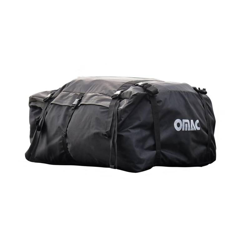 Auto Dachtasche Dachkoffer Dachbox Faltbar Gepäcktasche 500 Liter Volumen | Dachgepäckträger Faltbar Klettverschluss Kompressionsriemen von OMAC