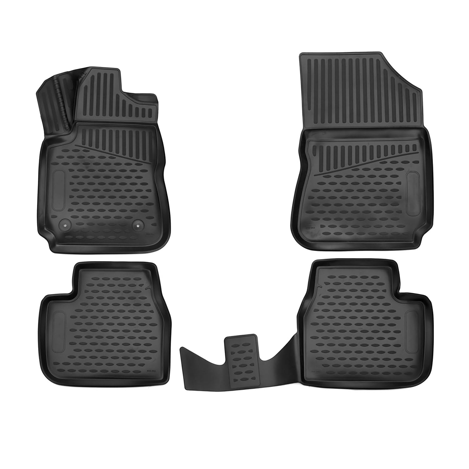 OMAC Gummimatten Fußmatten kompatibel mit Citroen C4 Cactus 2014-2020 TPE Matten Schwarz 4X OMAC Gummimatten Fußmatten kompatibel mit Citroen C4 Cactus 2014-2020 TPE Matten Schwarz 4X von OMAC