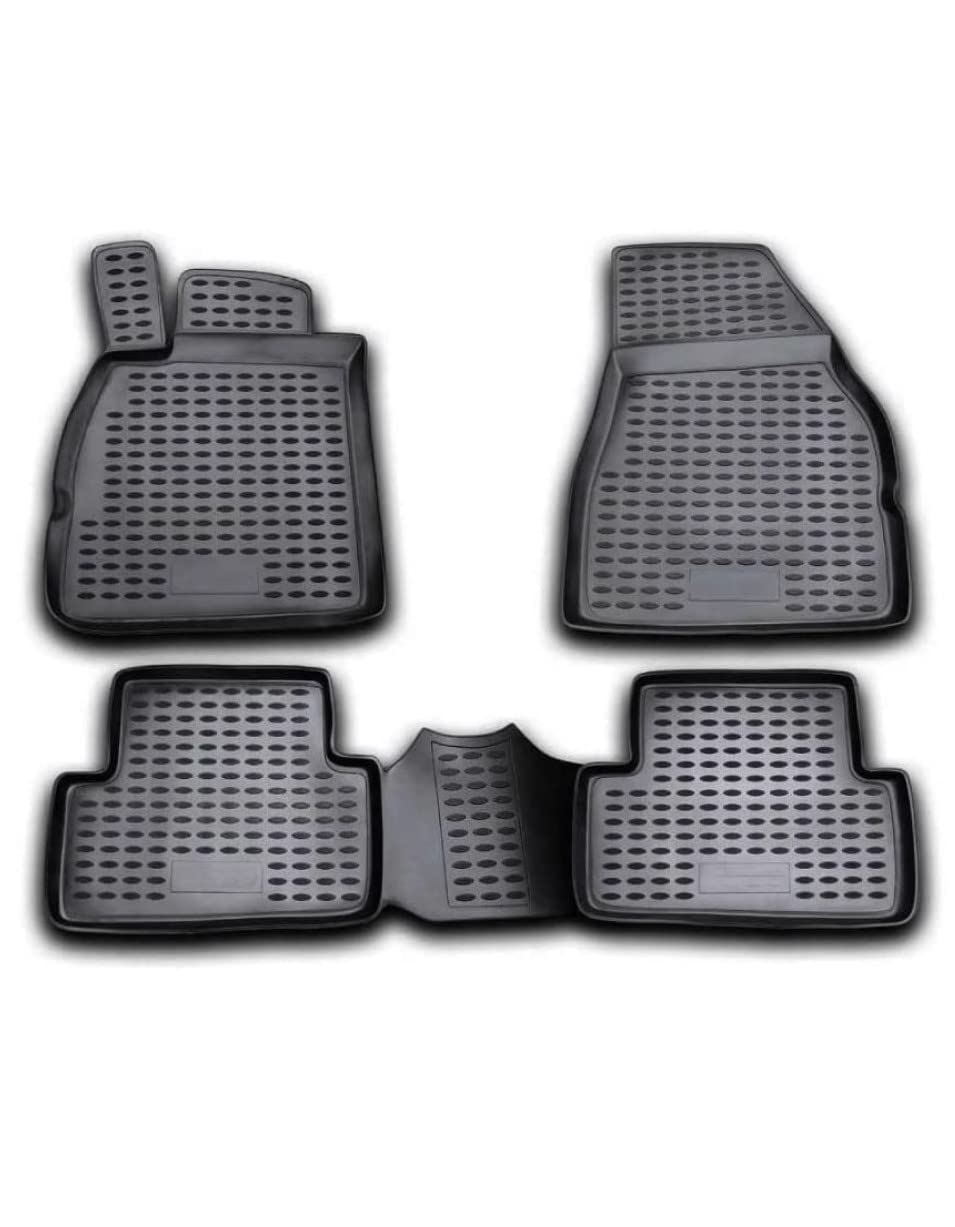 OMAC Gummimatten Fußmatten kompatibel mit Renault Megane 2002-2009 TPE Automatte Schwarz 4X von OMAC