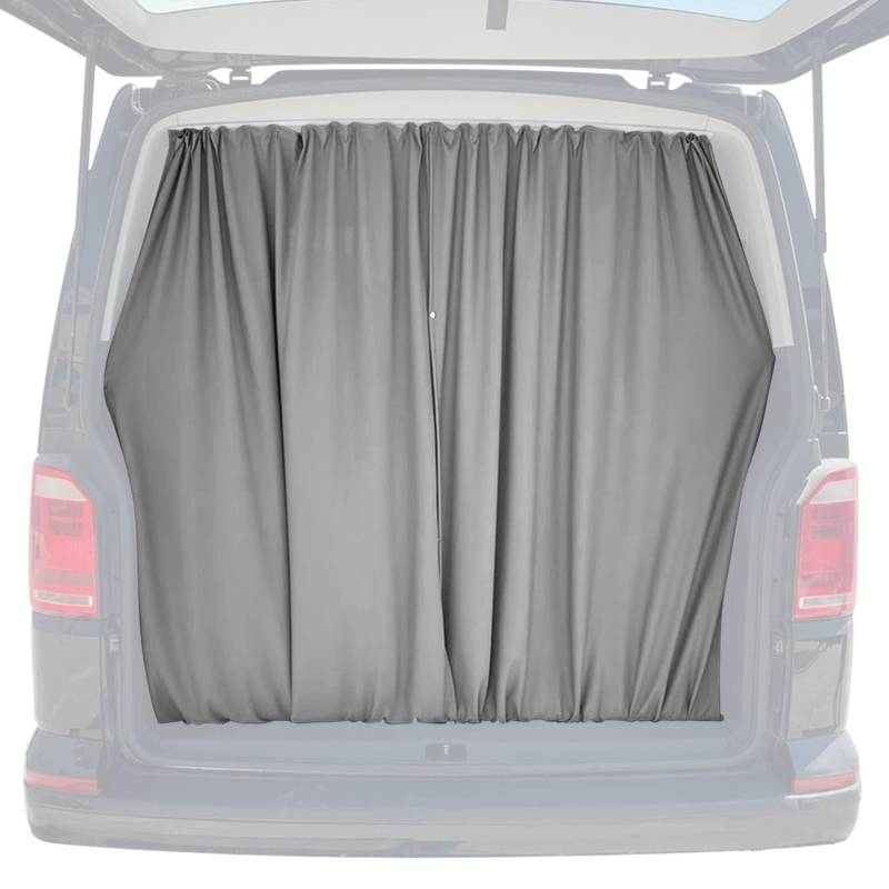 OMAC Heckklappe Gardinen Sonnenschutz Vorhänge kompatibel mit VW Caddy L1 L2 Grau 2tlg von OMAC