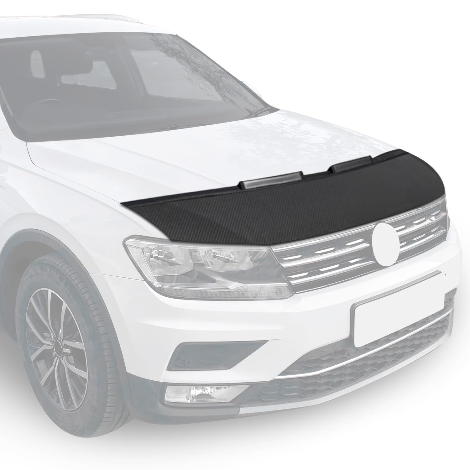 OMAC Haubenbra Steinschlagschutz Bonnet Bra kompatibel mit VW Golf 2019-2024 Carbon Optik Halb von OMAC