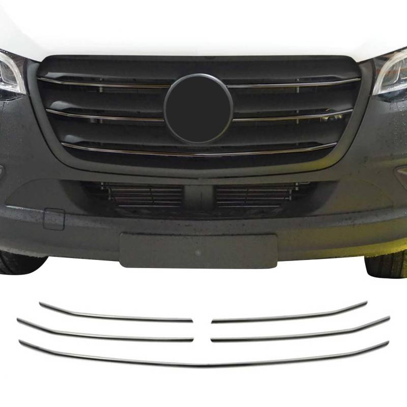 Chrom Edelstahl Leiste Kühlergrill Grillleiste für Sprinter 907-910 2018-2020 von OMAC