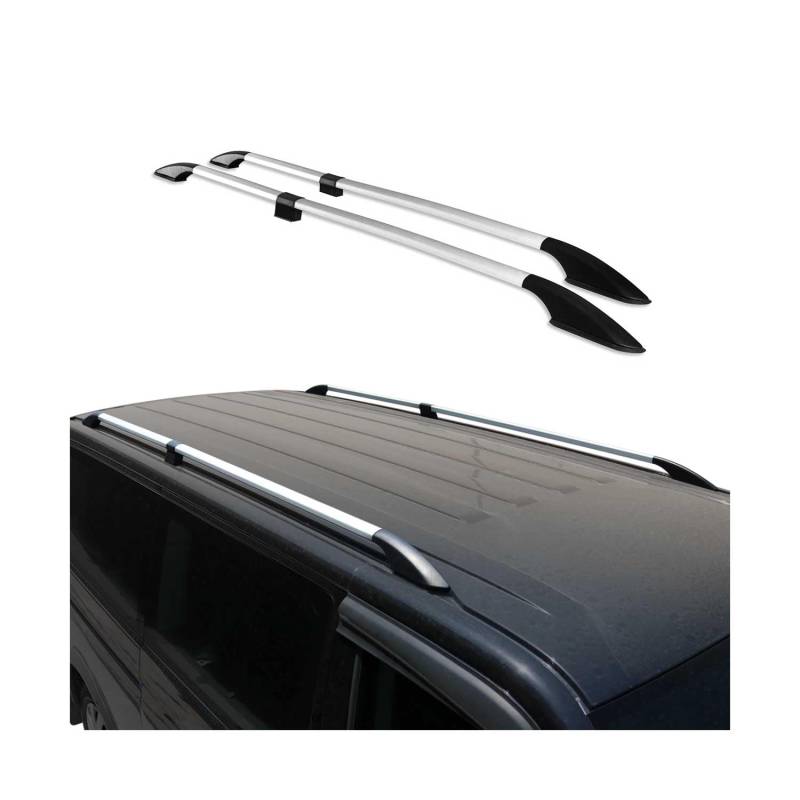 Dachreling Alu für Ford Transit Connect 2013-2024 Langer L2 Alu Grau von OMAC