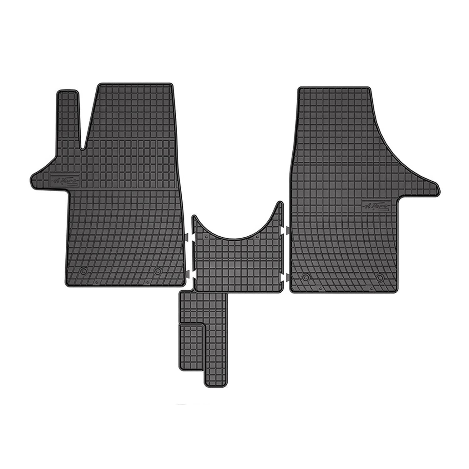 OMAC Gummi Fußmatten kompatibel mit VW T5 2003-2015 Automatten Gummi Schwarz 3tlg OMAC Gummi Fußmatten kompatibel mit VW T5 2003-2015 Automatten Gummi Schwarz 3tlg von OMAC