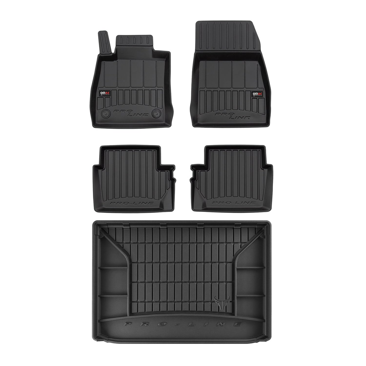 OMAC Fußmatten & Kofferraumwanne Set für Ford Puma 2019-2025 Gummi Schwarz 5X OMAC Fußmatten & Kofferraumwanne Set für Ford Puma 2019-2025 Gummi Schwarz 5X von OMAC