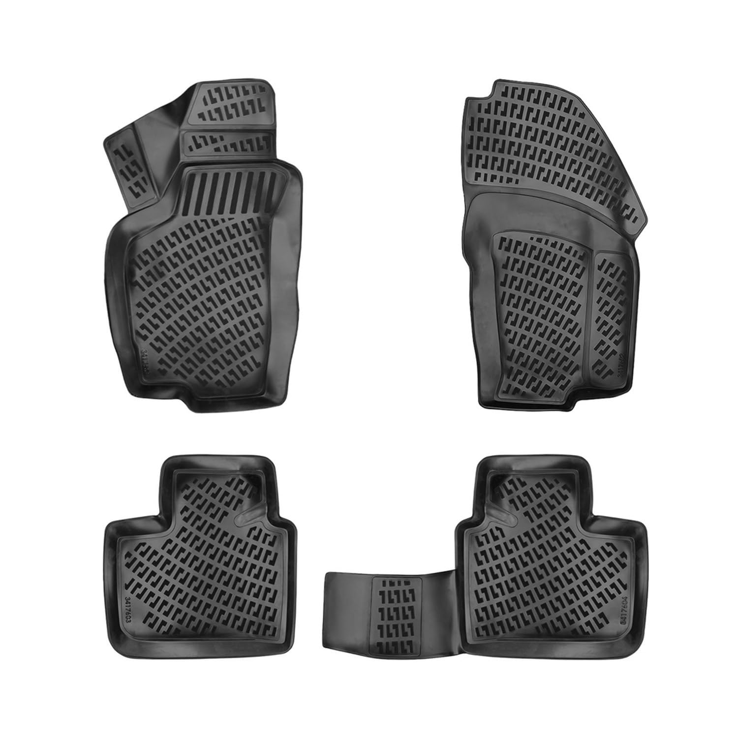 Fußmatten 3D Gummimatten kompatibel mit Alfa Romeo 156 1997-2006 Limo Sportwagon TPE 4X Fußmatten 3D Gummimatten kompatibel mit Alfa Romeo 156 1997-2006 Limo Sportwagon TPE 4X von OMAC