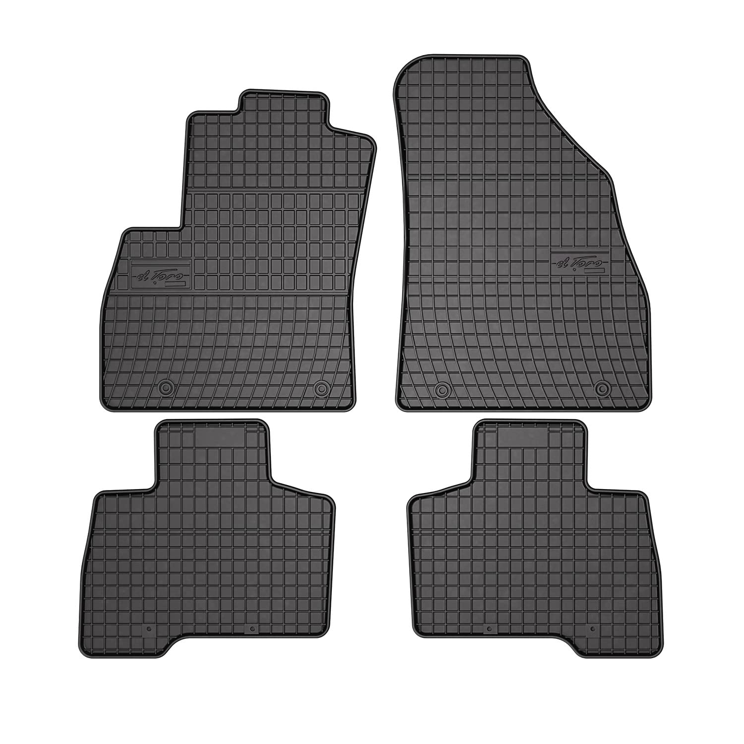 Fußmatten Automatten kompatibel mit FIAT Qubo Fiorino III 2008-2023 OMAC Antirutsch Gummimatten 3D Schwarz von OMAC