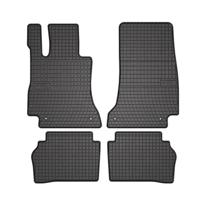 OMAC Gummi Fußmatten kompatibel mit Mercedes E Klasse W213 2016-2024 Automatten Schwarz 4X von OMAC