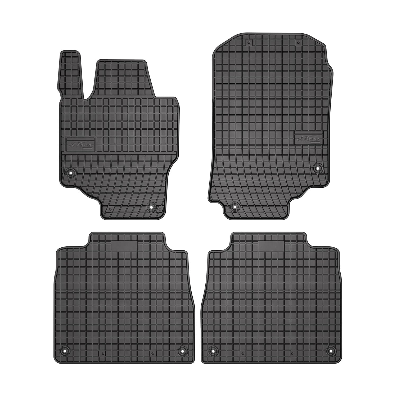 OMAC Gummi Fußmatten kompatibel mit Mercedes GLS Klasse X167 2019-2024 Automatte Schwarz 4X von OMAC
