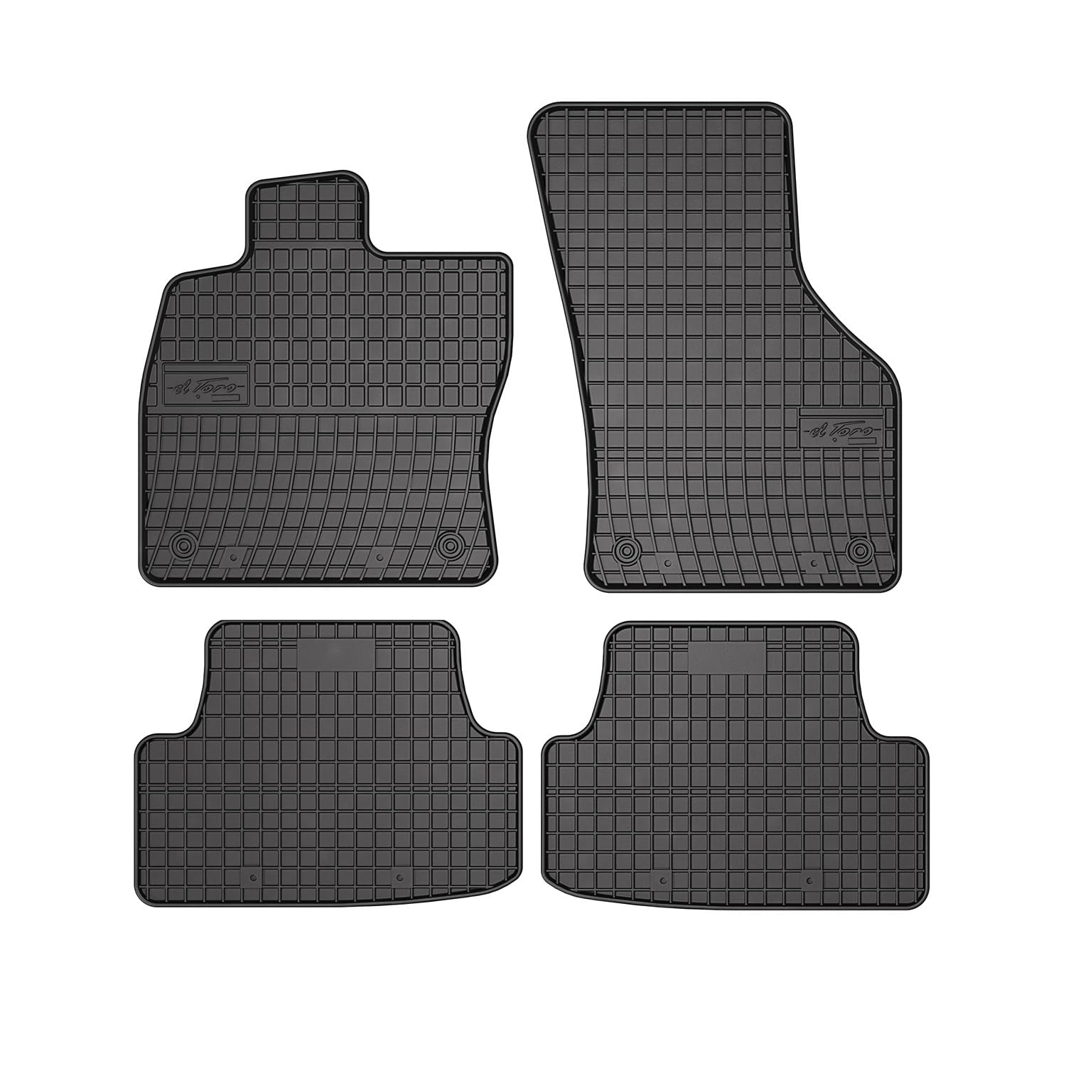 Fußmatten Automatten kompatibel mit Seat Leon III 2012-2023 OMAC Antirutsch Gummimatten 3D Schwarz von OMAC
