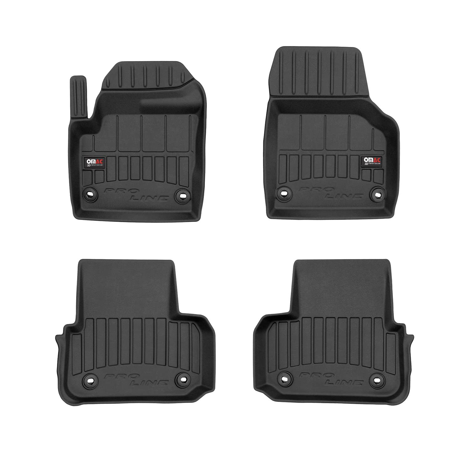 OMAC Gummi Fußmatten kompatibel mit Land Rover Discovery Sport 2014-2024 Premium TPE 3X von OMAC