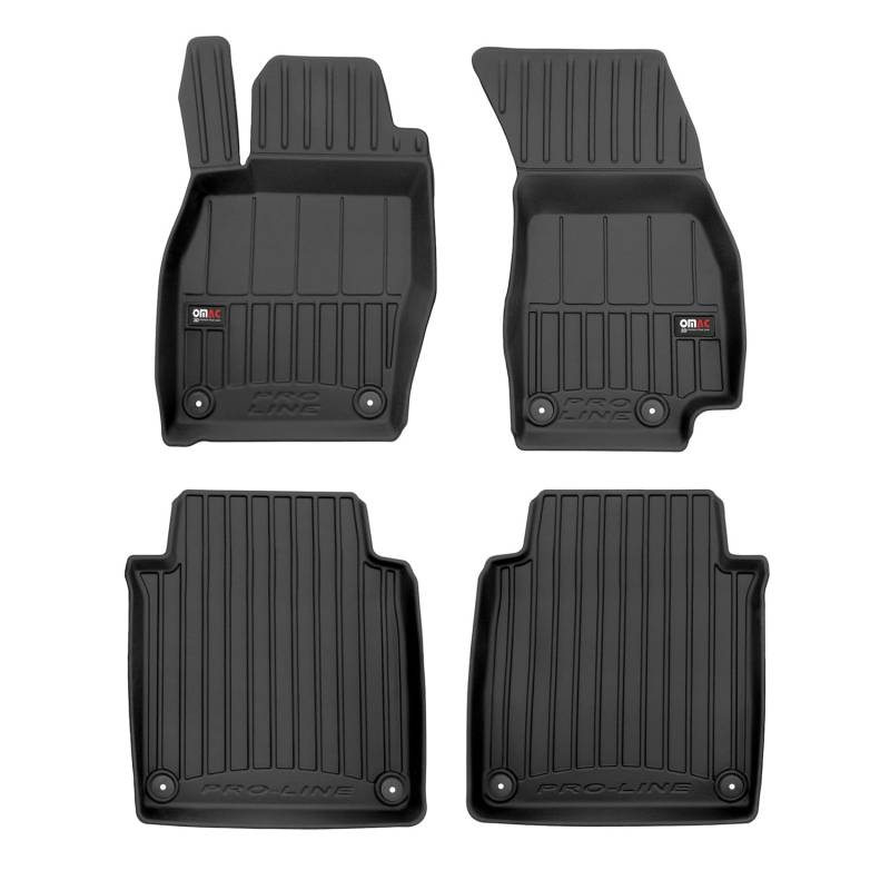 Fußmatten Gummimatten für Audi A8L D5 2017-2025 OMAC Premium 3D Schwarz TPE 4X von OMAC