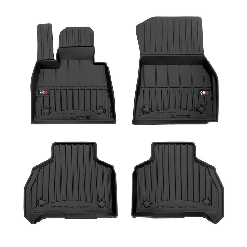 Fußmatten Gummimatten für BMW X7 G07 2019-2025 OMAC Premium 3D Schwarz TPE 4 TLG von OMAC