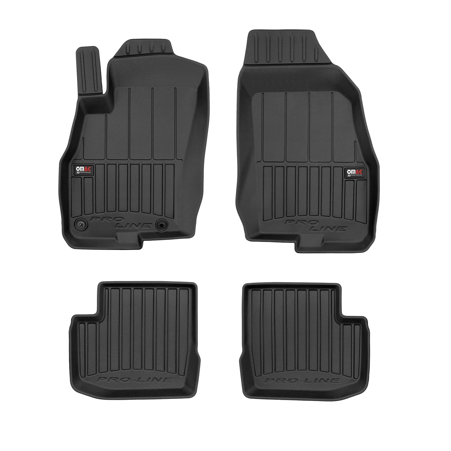 Fußmatten Gummimatten kompatibel mit FIAT Grande Punto 2005-2009 Premium Schwarz TPE 4X Fußmatten Gummimatten kompatibel mit FIAT Grande Punto 2005-2009 Premium Schwarz TPE 4X von OMAC