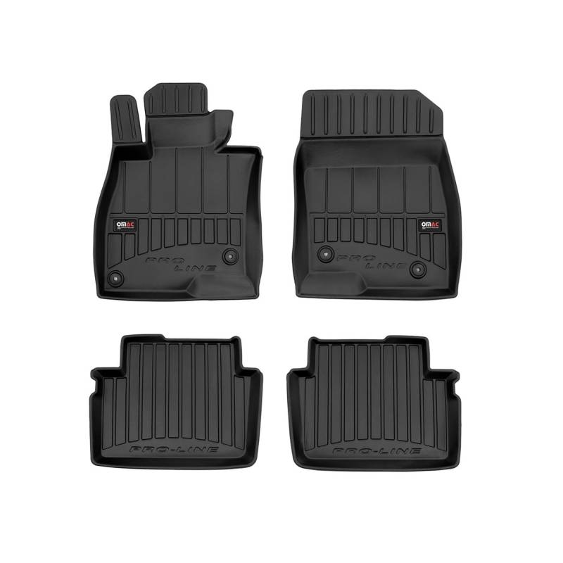 OMAC Gummi Fußmatten für Mazda 6 2012-2025 Premium TPE 3D Automatten Schwarz 4X von OMAC