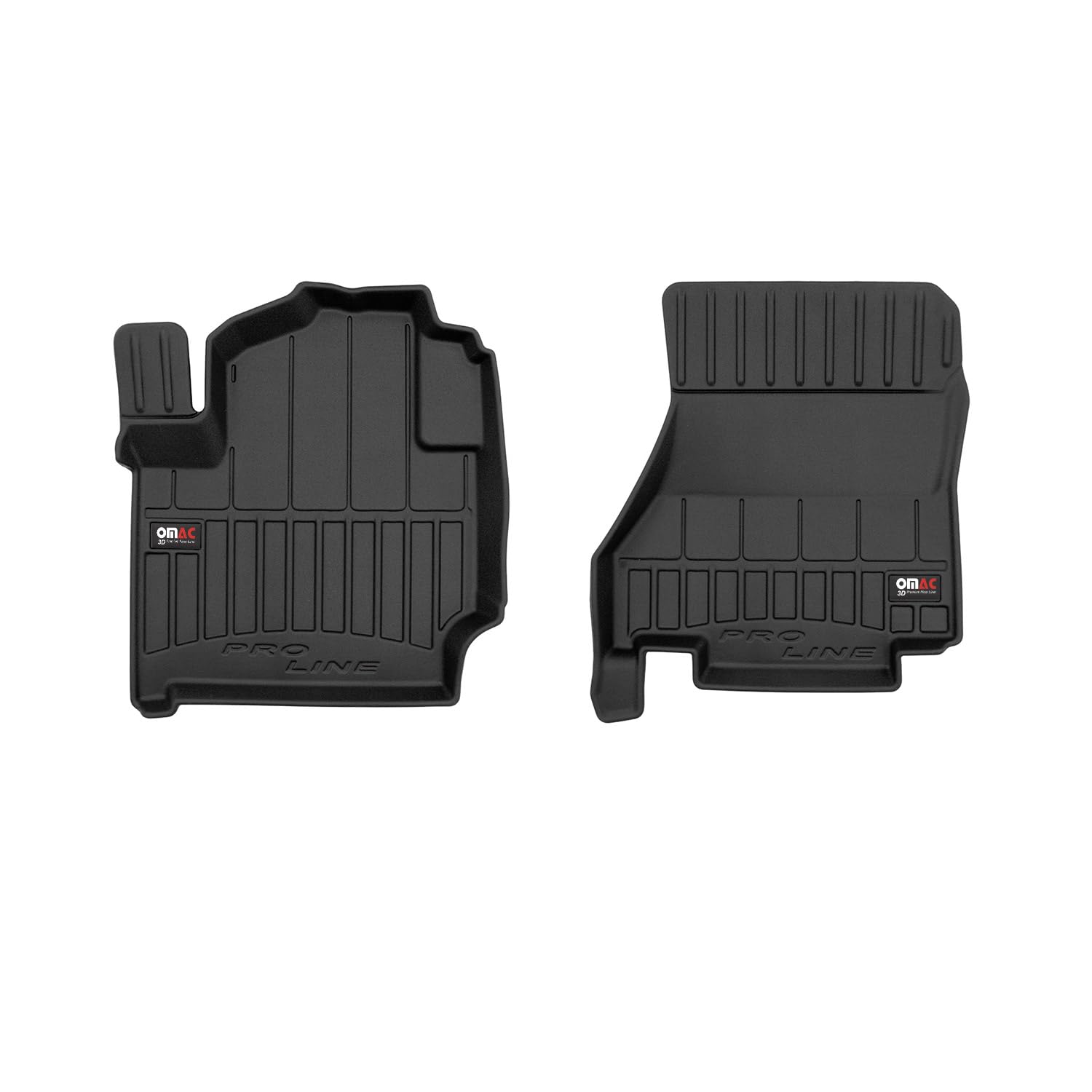 Fußmatte Automatten kompatibel mit Nissan e-NV200 2014-2023 Premium 3D Schwarz TPE von OMAC