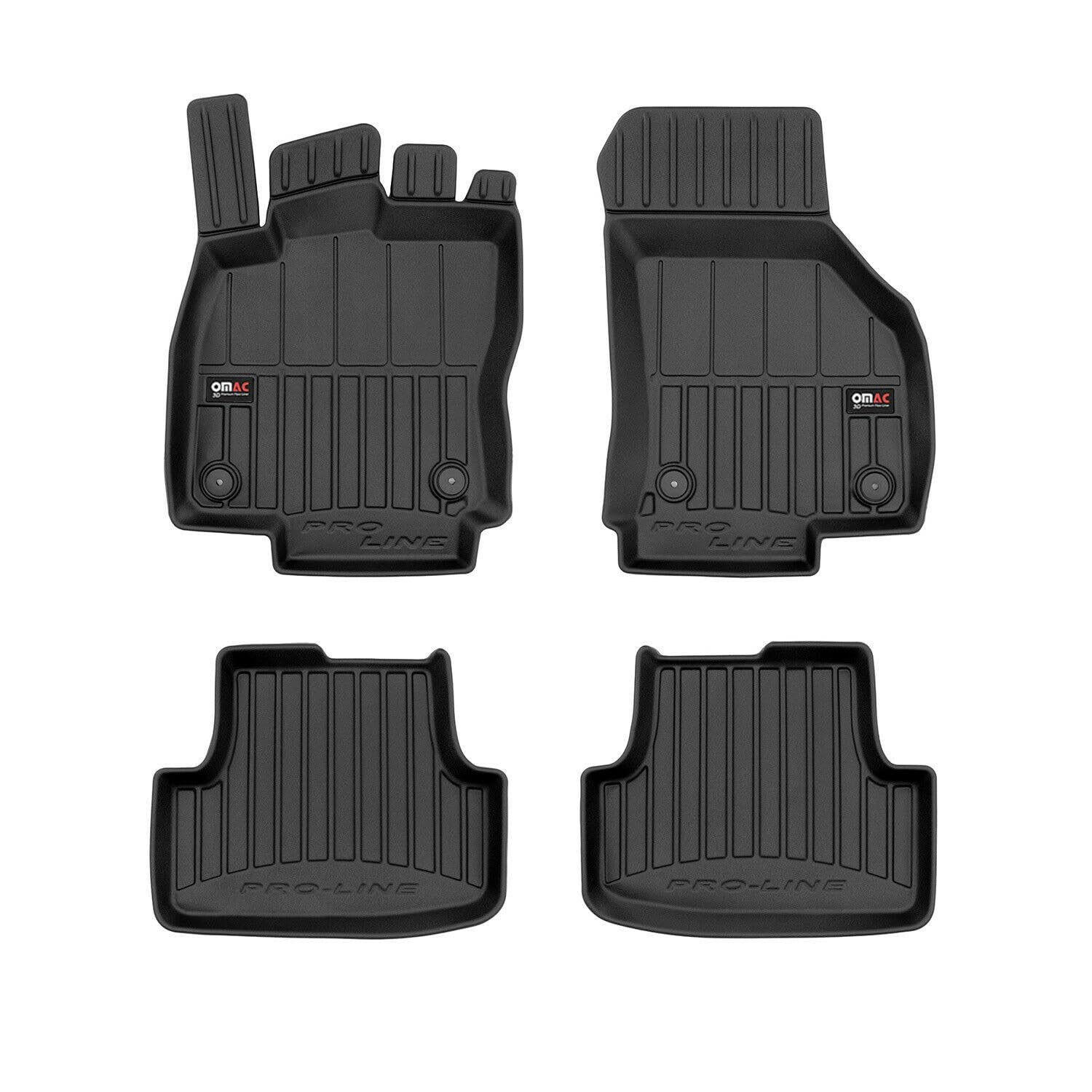 OMAC Gummi Fußmatten für VW Golf 2019-2025 Premium TPE 3D Automatten Schwarz 4X OMAC Gummi Fußmatten für VW Golf 2019-2025 Premium TPE 3D Automatten Schwarz 4X von OMAC