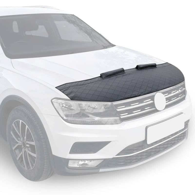 OMAC Schwarz Haubenbra Steinschlagschutz kompatibel mit Renault Trafic 2014-2020 Halb von OMAC