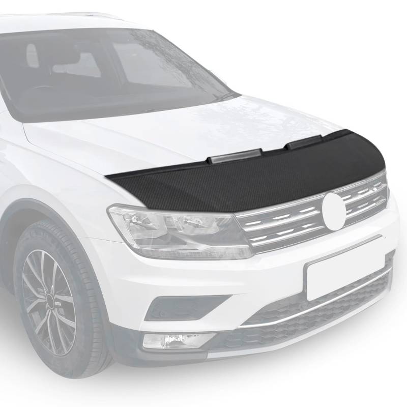 OMAC Haubenbra Steinschlagschutz Bonnet Bra kompatibel mit VW Passat B7 2010-2015 Carbon Halb von OMAC