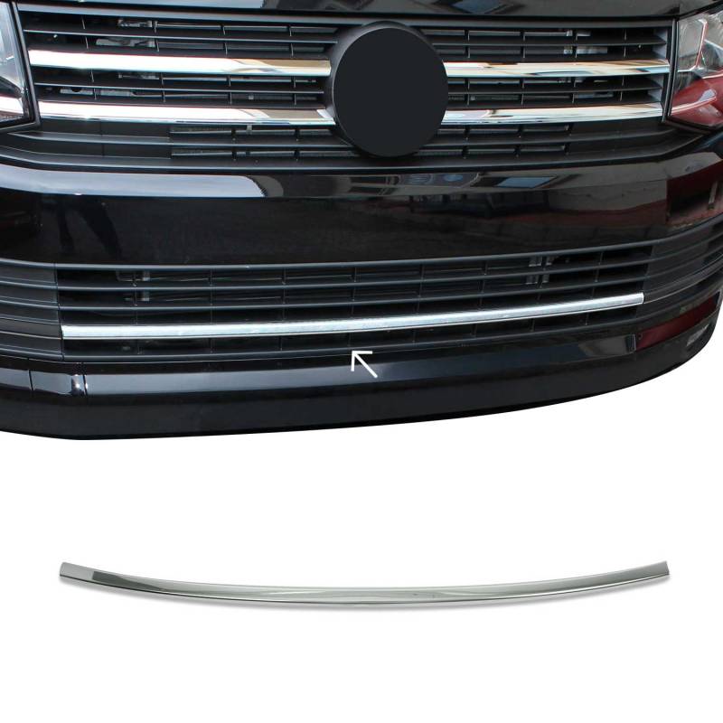 Kühlergrill Leisten Grillleisten kompatibel mit VW T6.1 Transporter 2019-2024 Chrom Silber von OMAC