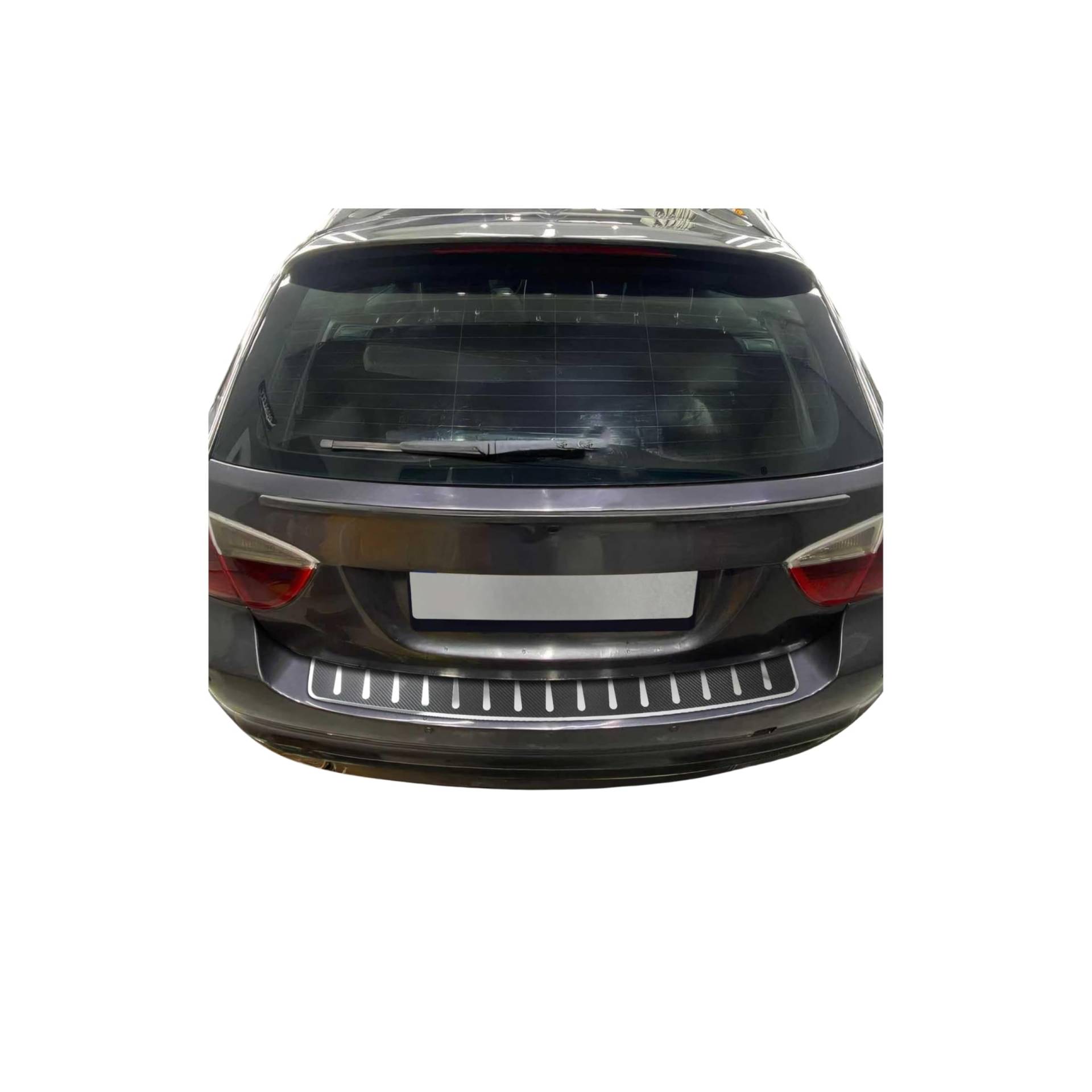 Ladekantenschutz kompatibel mit BMW 3er E91 Touring 2004-2012 Edelstahl & Kohlefaserfolien Schwarz Ladekantenschutz kompatibel mit BMW 3er E91 Touring 2004-2012 Edelstahl & Kohlefaserfolien Schwarz von OMAC