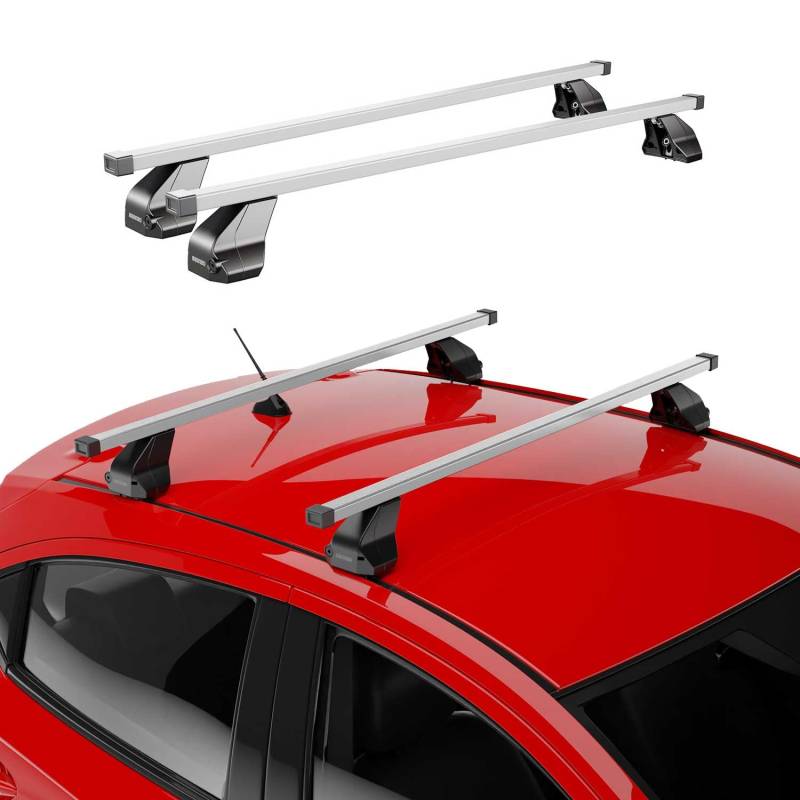 Menabo Stahl Gepäckträger Dachträger für Renault Kangoo Express 2008-2025 Grau von OMAC