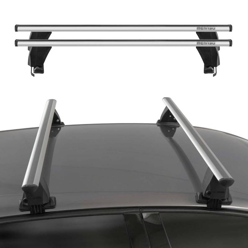 Menabo Dachträger Grundtäger kompatibel mit BMW 2er F46 Gran Tourer 2014-2024 TÜV Alu Grau von OMAC