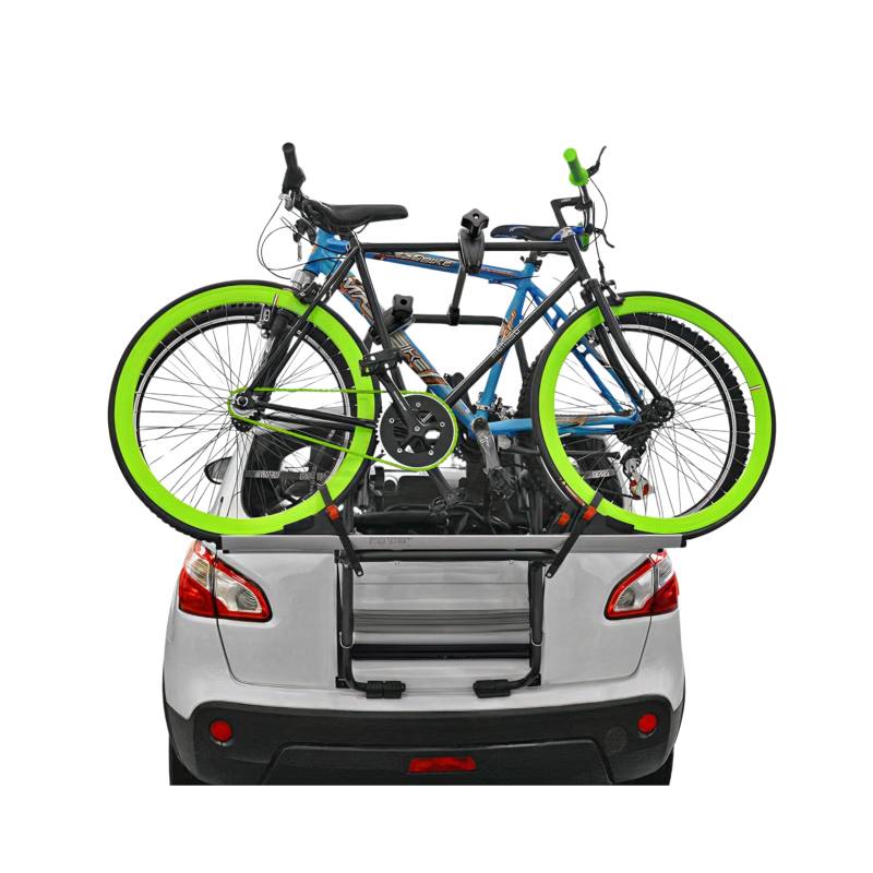 Menabo Fahrradträger 2 Fahrräder für Opel Corsa 2000-2025 Alu Silber Schwarz von OMAC