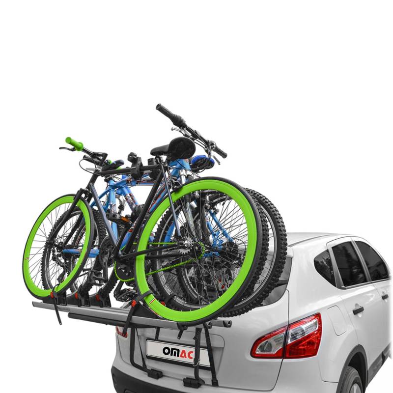 Menabo Fahrradträger 3 Fahrräder für Dacia Dokker 2012-2025 Alu Schwarz Silber von OMAC