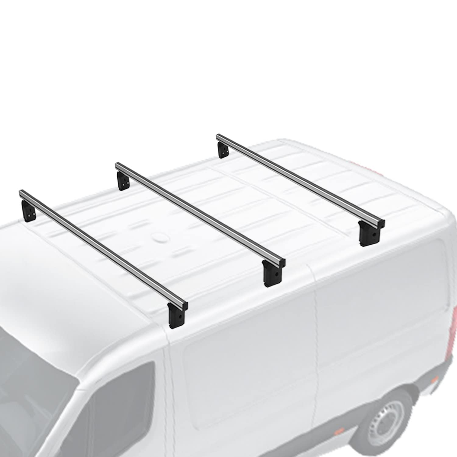 Menabo Dachträger für VW Transporter T5 T6 2003-2025 L1 L2 Aluminium Grau 3X von OMAC
