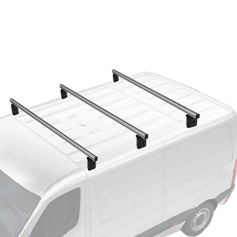 Menabo Dachträger für VW Transporter T5 T6 2003-2025 L1 L2 Aluminium Grau 3X von OMAC