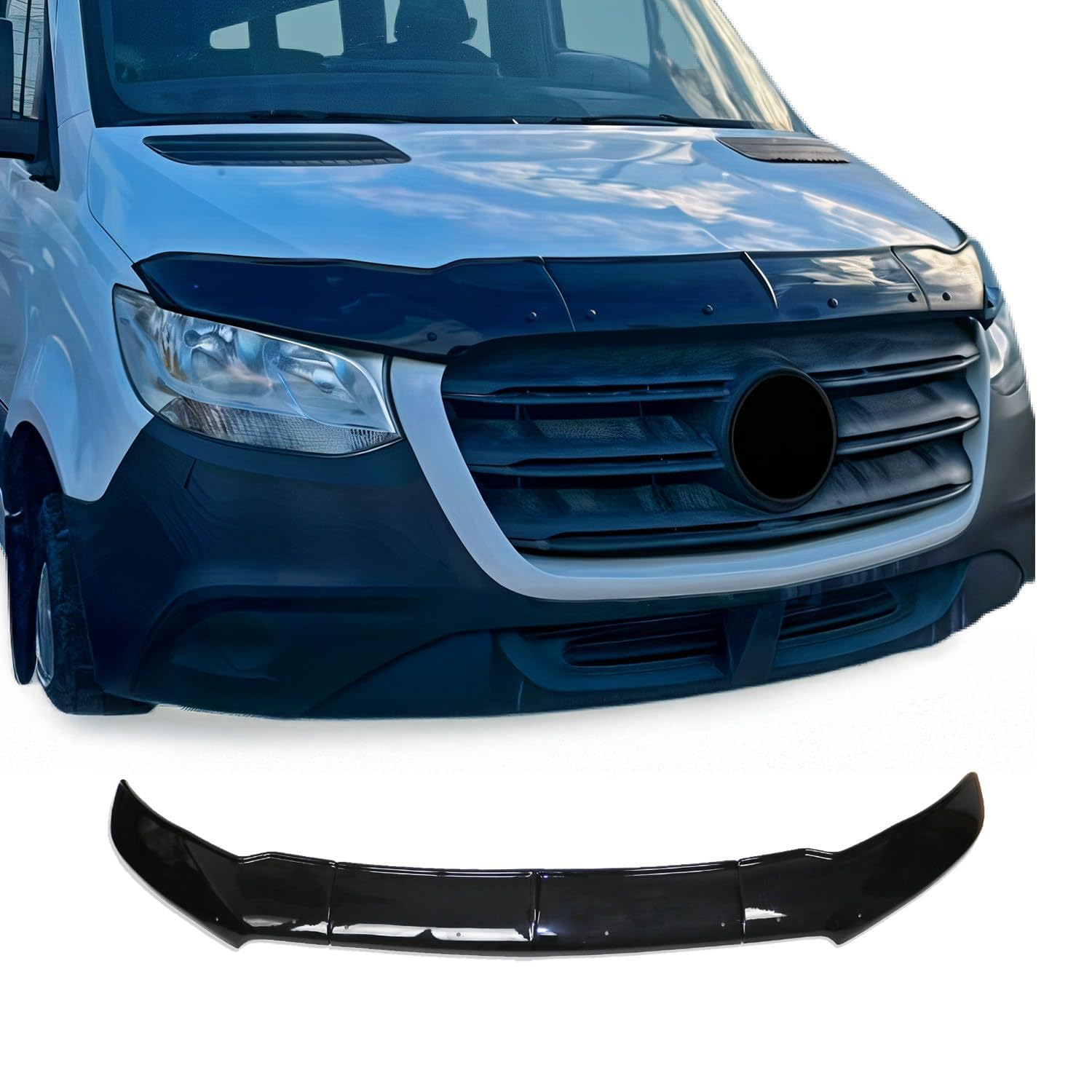 Motorhaube Deflektor Steinschlagschutz für Mercedes Sprinter W907 2018-2025 3tlg Motorhaube Deflektor Steinschlagschutz für Mercedes Sprinter W907 2018-2025 3tlg von OMAC