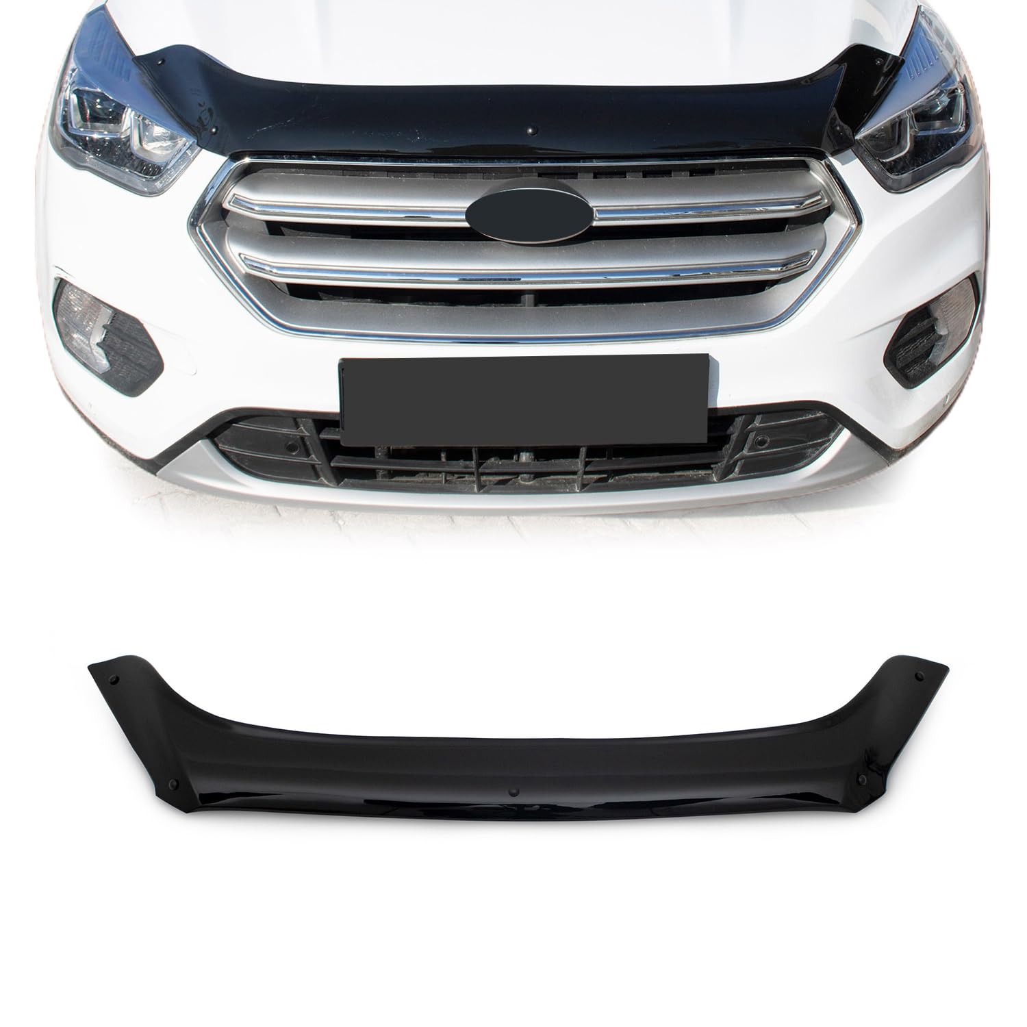 OMAC Motorhaube Deflektor Insekten Steinschlagschutz kompatibel mit Ford Kuga 2017-2020 Dunkel OMAC Motorhaube Deflektor Insekten Steinschlagschutz kompatibel mit Ford Kuga 2017-2020 Dunkel von OMAC