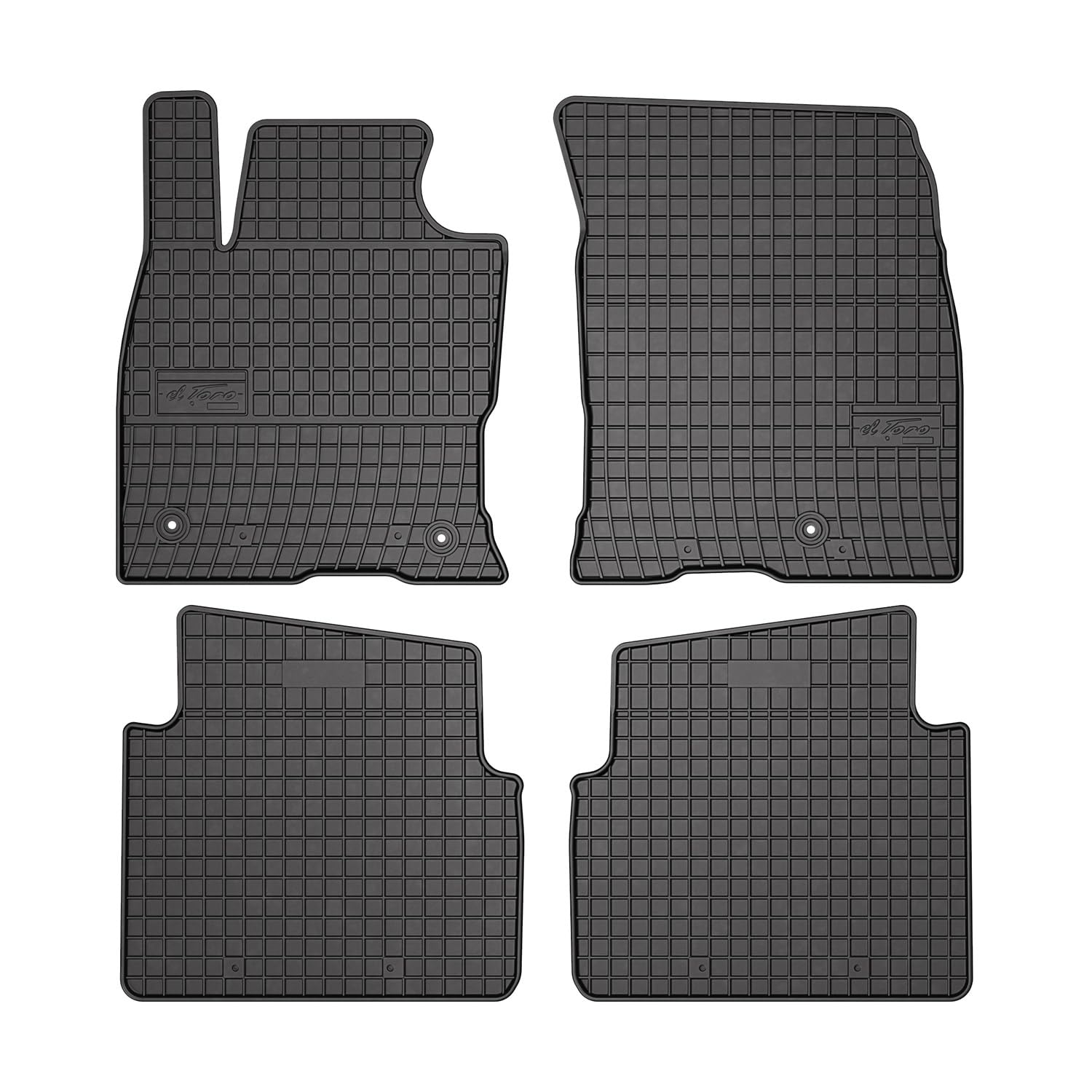 OMAC Gummi Fußmatten kompatibel mit Ford Kuga 2019-2024 Automatten Gummi Schwarz 4tlg von OMAC