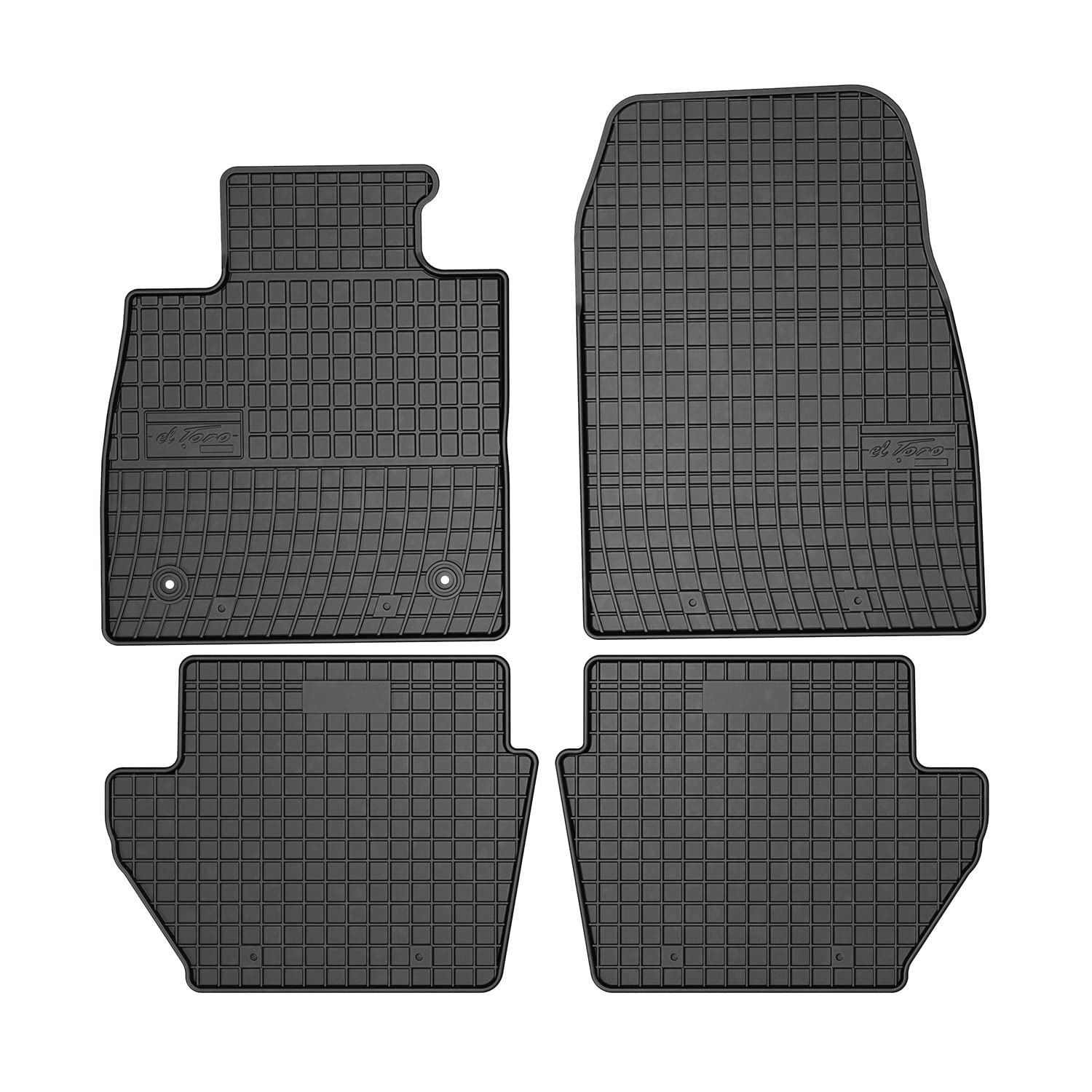 Fußmatten Automatten kompatibel mit Ford Puma II 2019-2023 OMAC Antirutsch Gummimatten 3D Schwarz von OMAC