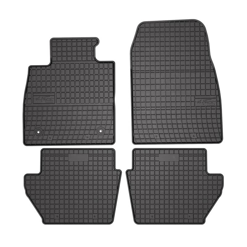 OMAC Gummi Fußmatten kompatibel mit Ford Puma 2019-2024 Automatten Gummi Schwarz 4tlg von OMAC