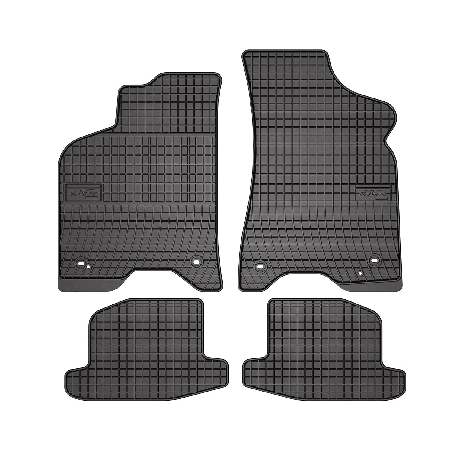 OMAC Gummi Fußmatten kompatibel mit Seat Arosa 1997-2005 Automatten Gummi Schwarz 4tlg OMAC Gummi Fußmatten kompatibel mit Seat Arosa 1997-2005 Automatten Gummi Schwarz 4tlg von OMAC